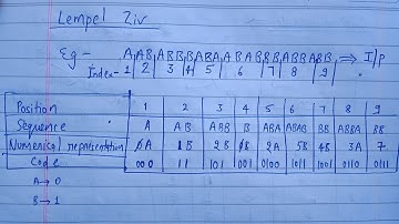Lempel ziv example in information Theory and coding (type 2) | ITC | lec-14