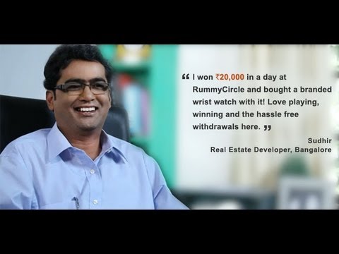 Sudhir Prabhu Real Estate Developer Bangalore Won Rs.20000 Playing Rummy RummyCircle.com