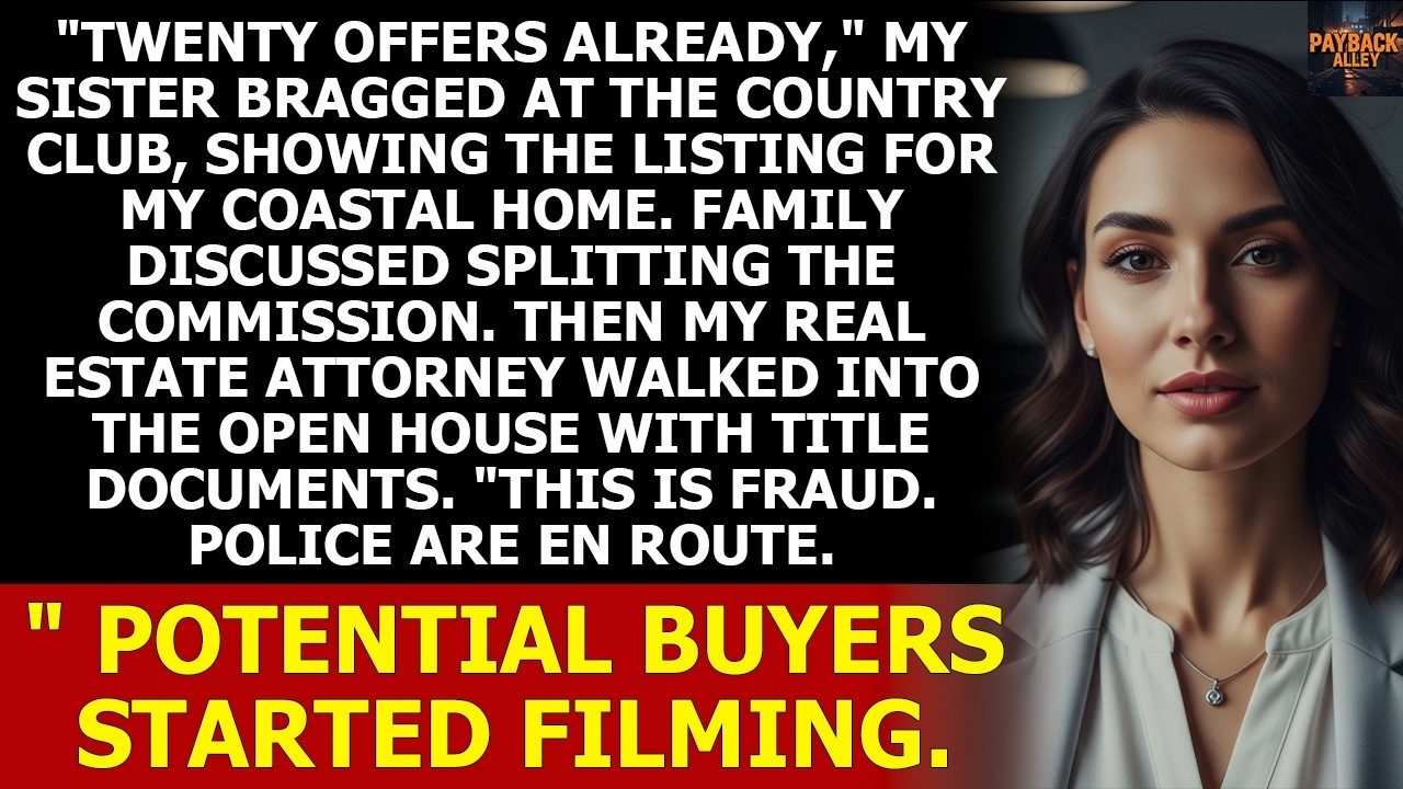 Sister Listed My Beachfront Property For $2.3M — My Real Estate Attorney Was At The Open House