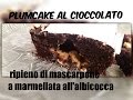 PLUMCAKE AL CIOCCOLATO RIPIENO DI MASCARPONE E MARMELLATA ALL&#39;ALBICOCCA #plumcake #plumcakerecipe