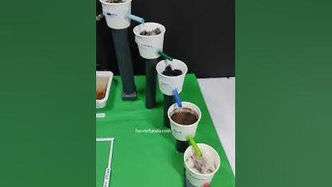 waste water treatment working model science project (5 stage) - howtofunda - science exhibition