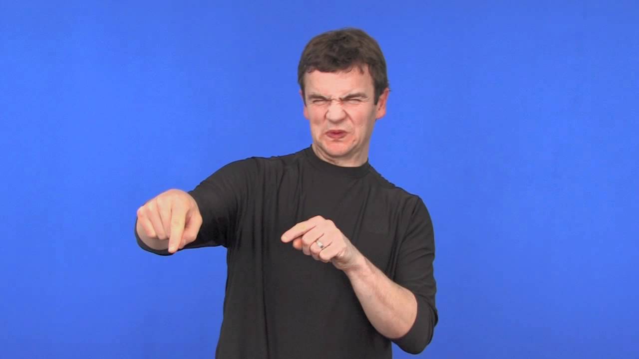 ASL Word of BLOCK (context A) - YouTube