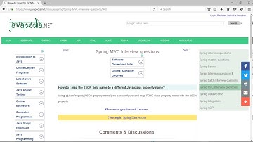 How do I map the JSON field name to a different Java class property name? | javapedia.net