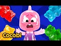 Capture de la vidéo Ate Too Many Gummies, Turned Into A Gummy Bear!😱 | Songs For Kids | Cocobi