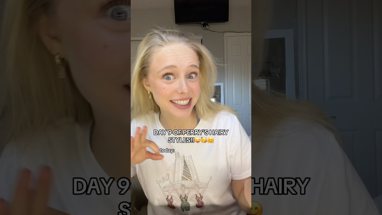 DAY 9 OF PERRY’S HAIRY STYLES!! #ellahperry #hairstyle #challenge