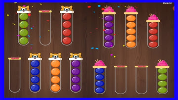 Ball sort woody -all levels gameplay (Hidden levels 15-20)