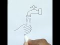 How To Draw Washing Hand Step By Step 