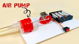 how to make a mini air pump  DIY air pump I Science project 