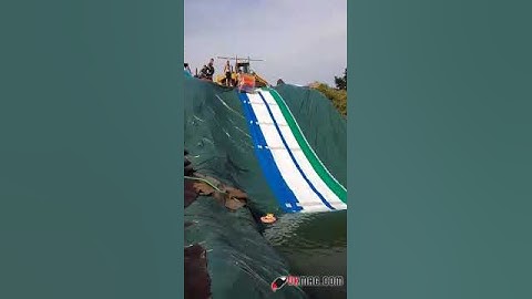 Ondertussen in Noord-Limburg: Zelfgemaakte glijbaan van 8 meter