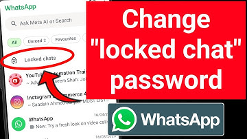 How to change lock chat password in whatsapp | whatsapp chat lock password change kaise kare