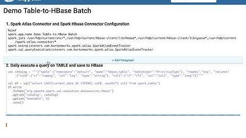 Spark Atlas Connector Spark Hbase Connector