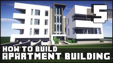 Minecraft - How to Build : Modern Apartment Building - Part 5