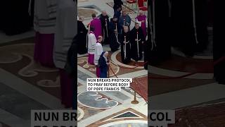 Celebrity French nun breaks protocol to pray before body of Pope Francis | AFP #shorts Net Worth