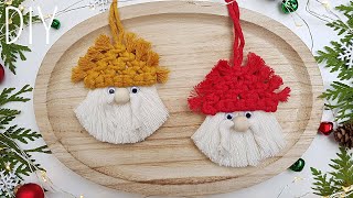 🎅 DIY mini SANTA en MACRAME (paso a paso) | DIY mini Macrame Santa Step by Step Tutorial