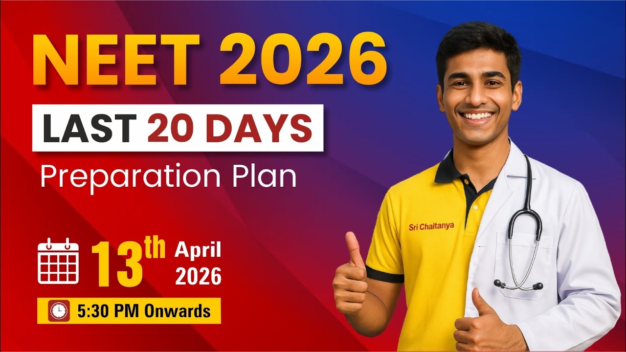 🚀 NEET 2026 | 20 Days Revision Strategy | Score 600+ with Smart Study ...