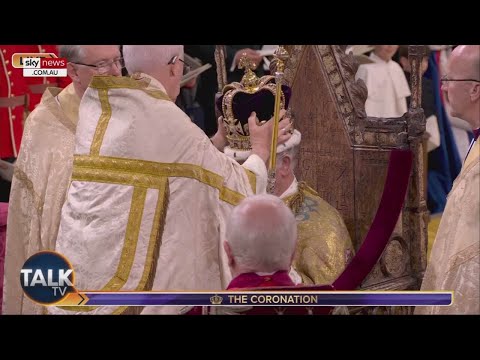 The moment King Charles is officially crowned