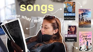 reading books from songs they relate to