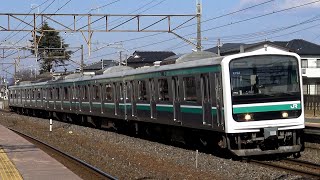 【4K】JR常磐線E657系「特急ひたち」、E531系(日立IGBT-VVVF)、E501系(東芝IGBT-VVVF)到着・発車・通過シーン集 JR佐和駅にて 2021.2