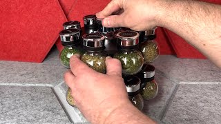 Countertop Spice Rack Review - 16 Jar Revolving Spice Rack