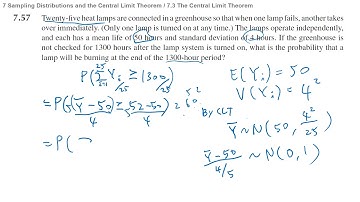 w1 ch 7.3~7.5 Sampling Distributions and the Central Limit Theorem