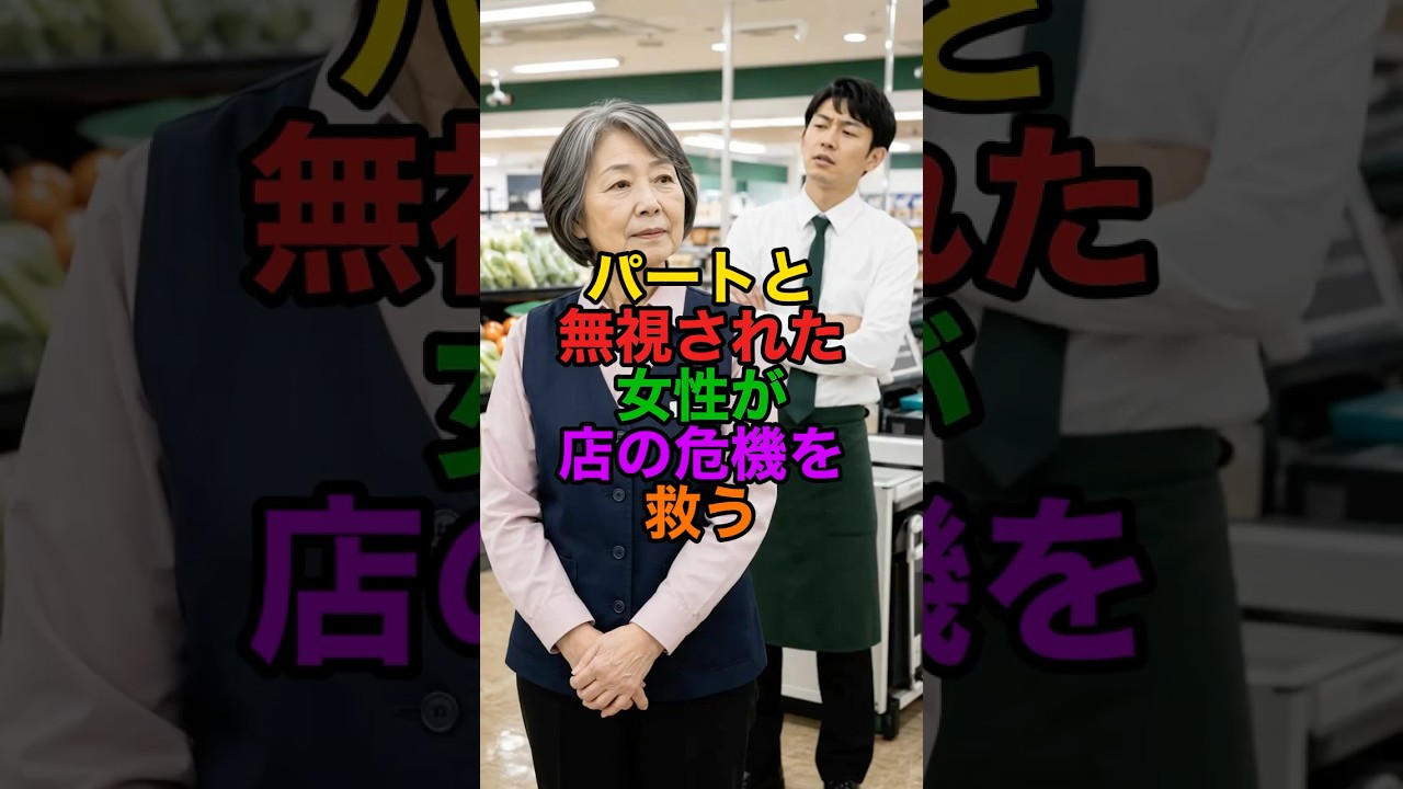 レジ係の女性が売り場を立て直した