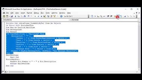 How to comment a block of code in the Office VBA Editor