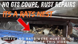 HQ GTS Coupe Rust Repair Nightmare! Cutting off the Quarter Reveals 3 Layers of Hidden rust.