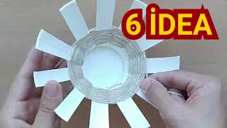 KARTON/KÖPÜK BARDAK İLE SÜPER 6 PRATİK GERİ DÖNÜŞÜM FİKRİ ♻️😲💯🤔 CREATİVE İDEAS