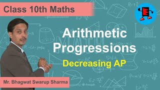 CBSE Class 10 Maths  Arithmetic Progression Decreasing AP