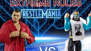 Gunther vs Jeff Hardy extreme rules and fall counts anywhere