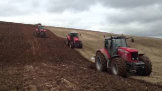 Massey Ferguson ploughing in Tipperary