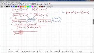 PreCalculus 11 Chp 7.4 - Adding and Subtracting RE with Polynomial Divisors