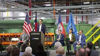 Corning Chief Operating Officer Hal Nelson talks about the expansion and partnership with Meta