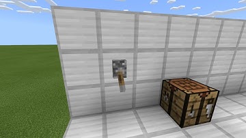 How to build a pop-up hidden crafting table in Minecraft!