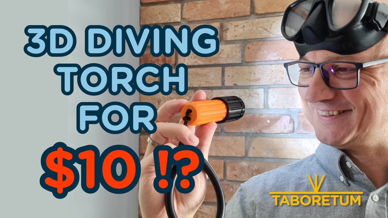 This 3D Printed Diving Torch Costs Just $10 To Make