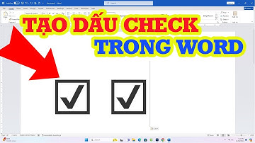 Cách chèn checkbox trong word (ô vuông có dấu tích)