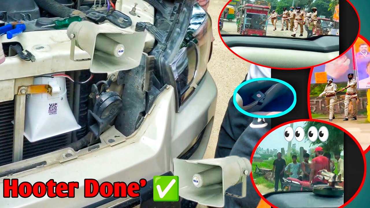 Scorpio Me Hooter 📢Done' ✅ Police Reaction 🚨👀 #scorpio #mahindra #badaun 