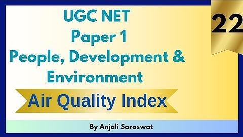 Air Quality Index (AQI) Explained | UGC NET Paper 1 Unit 9 | Environmental Awareness