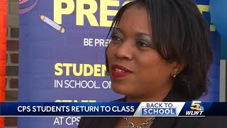 Cincinnati Public Schools students return to class
