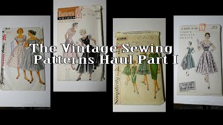 Vintage Sewing patterns from 1940's - 1960's,  haul from Curiosty Inc