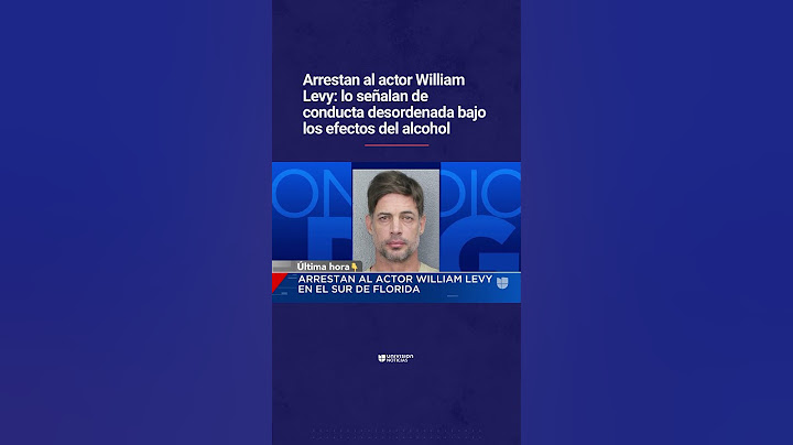El actor cubano William Levy fue arrestado en Florida