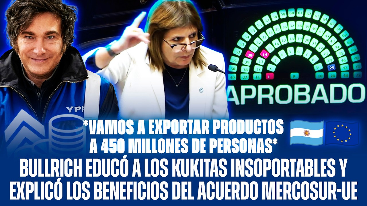 BULLRICH EDUCÓ A LOS KUKITAS INSOPORTABLES Y EXPLICÓ LOS BENEFICIOS DEL ACUERDO MERCOSUR-UE