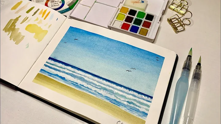 A Peaceful Moment by the Sea | Relaxing Watercolor Timelapse