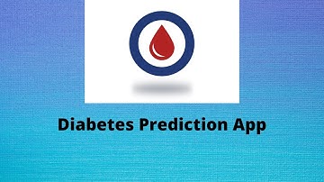 Diabetes Prediction App made with AI(Machine Learning)!!!!