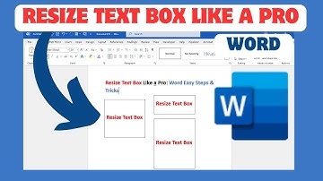 Resize Text Box Like a Pro Word Easy Steps & Tricks