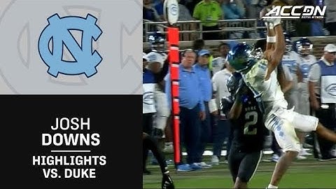 North Carolina Josh Downs Highlights vs. Duke