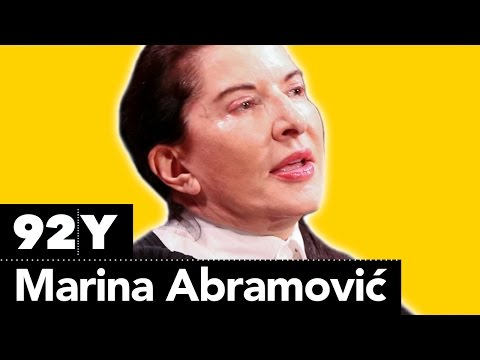 Marina Abramović on responding to criticism: Don't do it