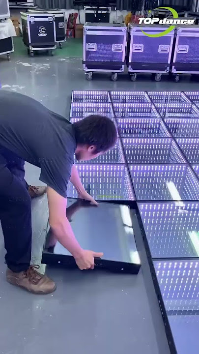 Installing led dance floor is so easy #led #ledfloor #djfloor #dancefloor