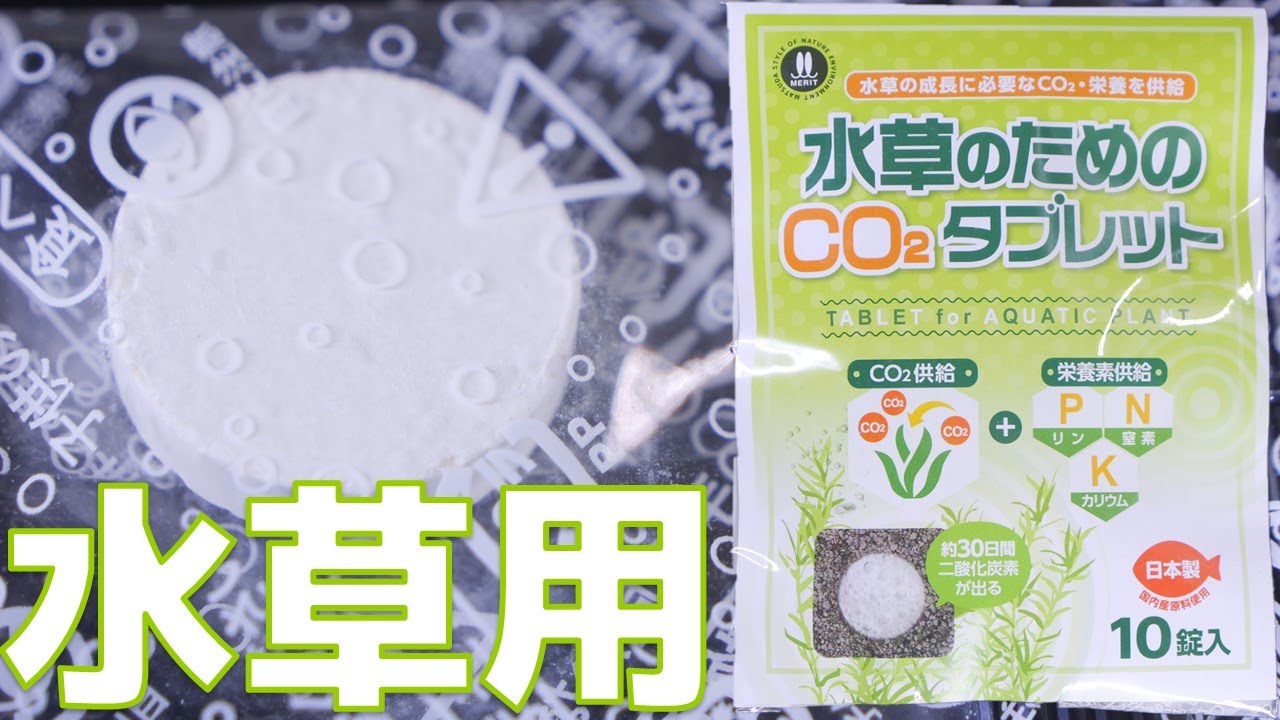 入れるだけでCO2が1カ月間出続けるタブレット。3大栄養素入り。マツダ