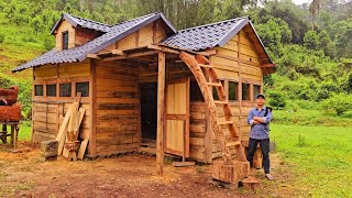 I Finally Built a Installing The Flooring In My Off Grid Cabin | Building a Balcony.